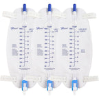 Buy now Easy-Tap Leg Bag Urinary Drainage Bag, 1000ml, Anti-Reflux Valve, Cloth Straps, Easy Flip Drain (Pack of 3) at indiglob india