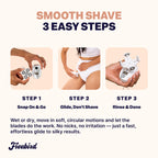 Freebird FlexSeries Electric Razor for Women - Silk Smooth Legs, Body Hair, & Pubic Shaver - for Private Area, Sensitive Skin, Bikini Trimmer