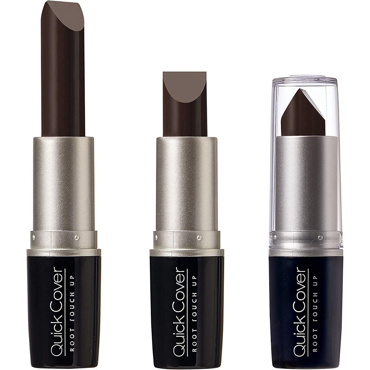 Buy now RED by Kiss Quick Cover Root Touch Up Stick, Water-Resistant Temporary Gray Hair Concealer with Brush for Roots and Beard, Long-Lasting Coverage, Easy Application (2 Pack, Dark Brown) at indiglob india