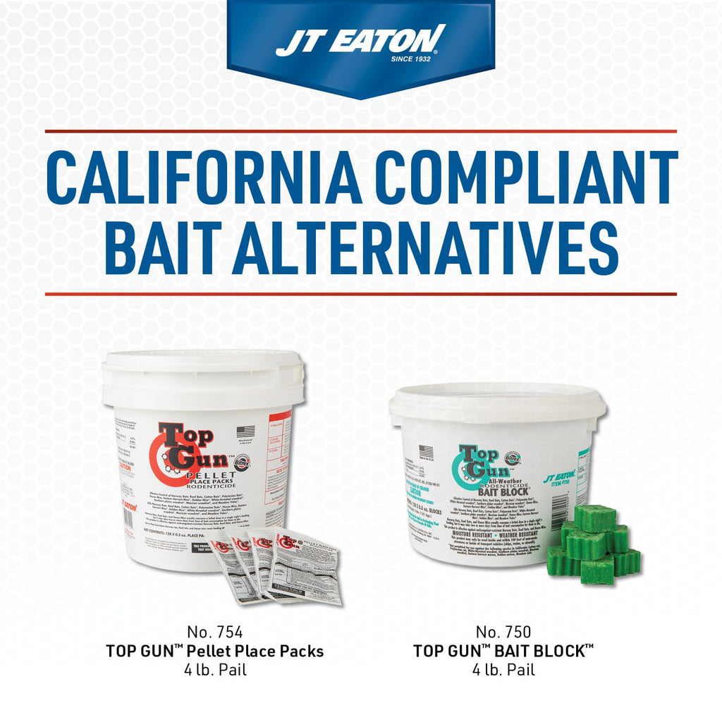 JT Eaton Anticoagulant Rodenticide Bait Block for Mice and Rats, Made in USA, Apple Flavor, 9 lb Pail of 144 Blocks