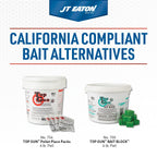 JT Eaton Anticoagulant Rodenticide Bait Block for Mice and Rats, Made in USA, Apple Flavor, 9 lb Pail of 144 Blocks