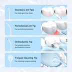 Buy now SYNHOPE Water Flosser Mini Cordless Portable Oral Irrigator Water Teeth Cleaner Pick, Telescopic Water Tank, 3 Modes & IPX7 Waterproof, Home & Travel Water Flossers for Teeth, Braces Bridges Care at indiglob india