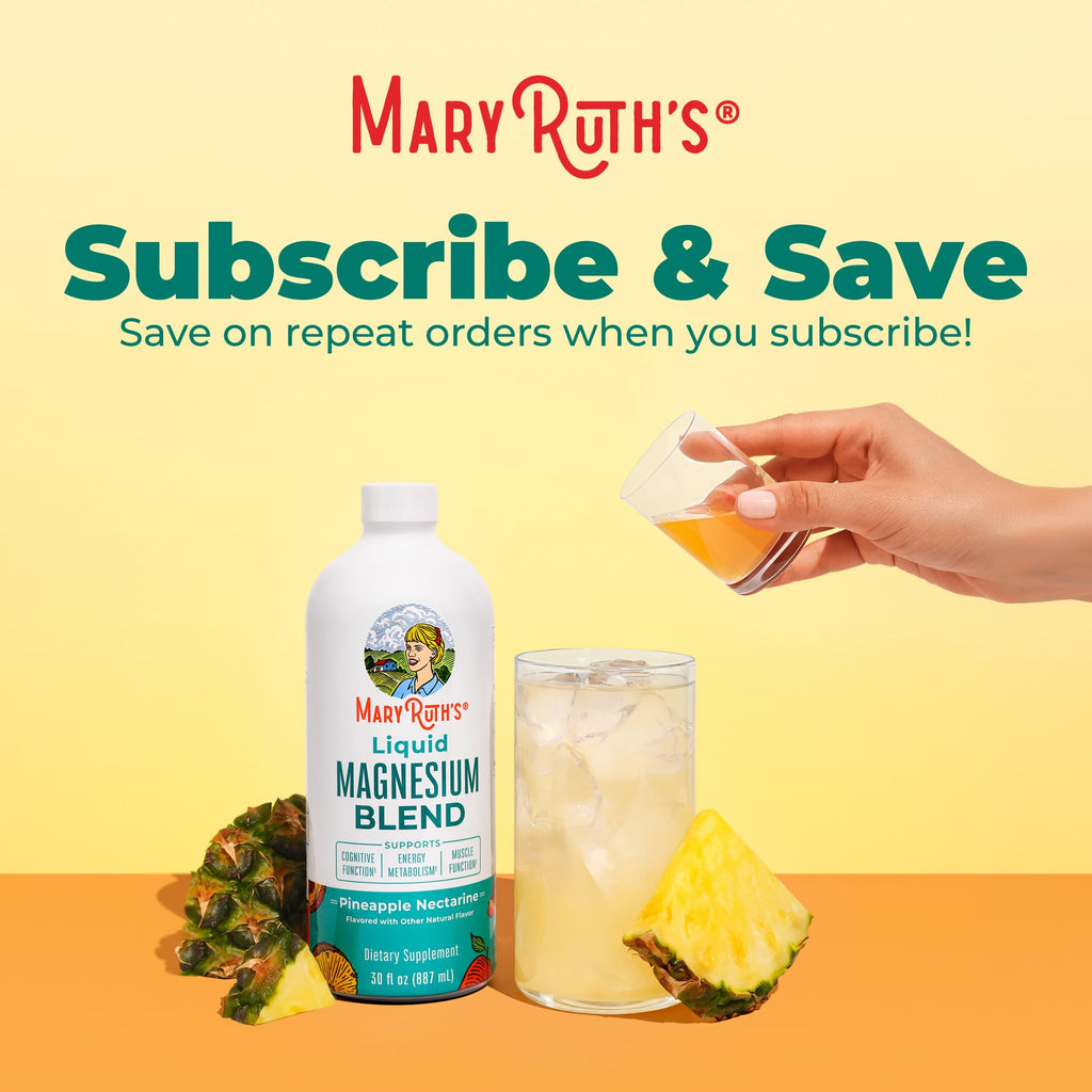 MaryRuth's Liquid Magnesium Glycinate, Pineapple Nectarine, 30oz