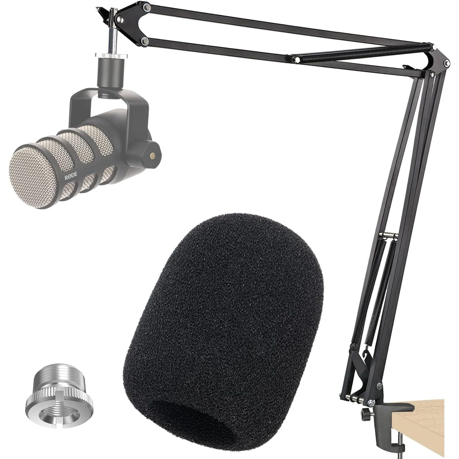 Buy now PodMic Pop Filter Foam Cover - Mic Windscreen Wind Cover Customized for Rode PodMic USB Versatile Dynamic Broadcast Microphone to Blocks Out Plosives 20+18.5in at indiglob india