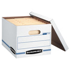 Bankers Box 30-Pack Basic-Duty File Storage Box with Lid, Letter/Legal