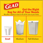 Glad Small Trash Bags - 4 Gallon - 30 Count (Pack of 6)
