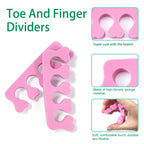 Quacc 12 PCS Toe Separators Pedicure, Toe Dividers for Women Nail Art