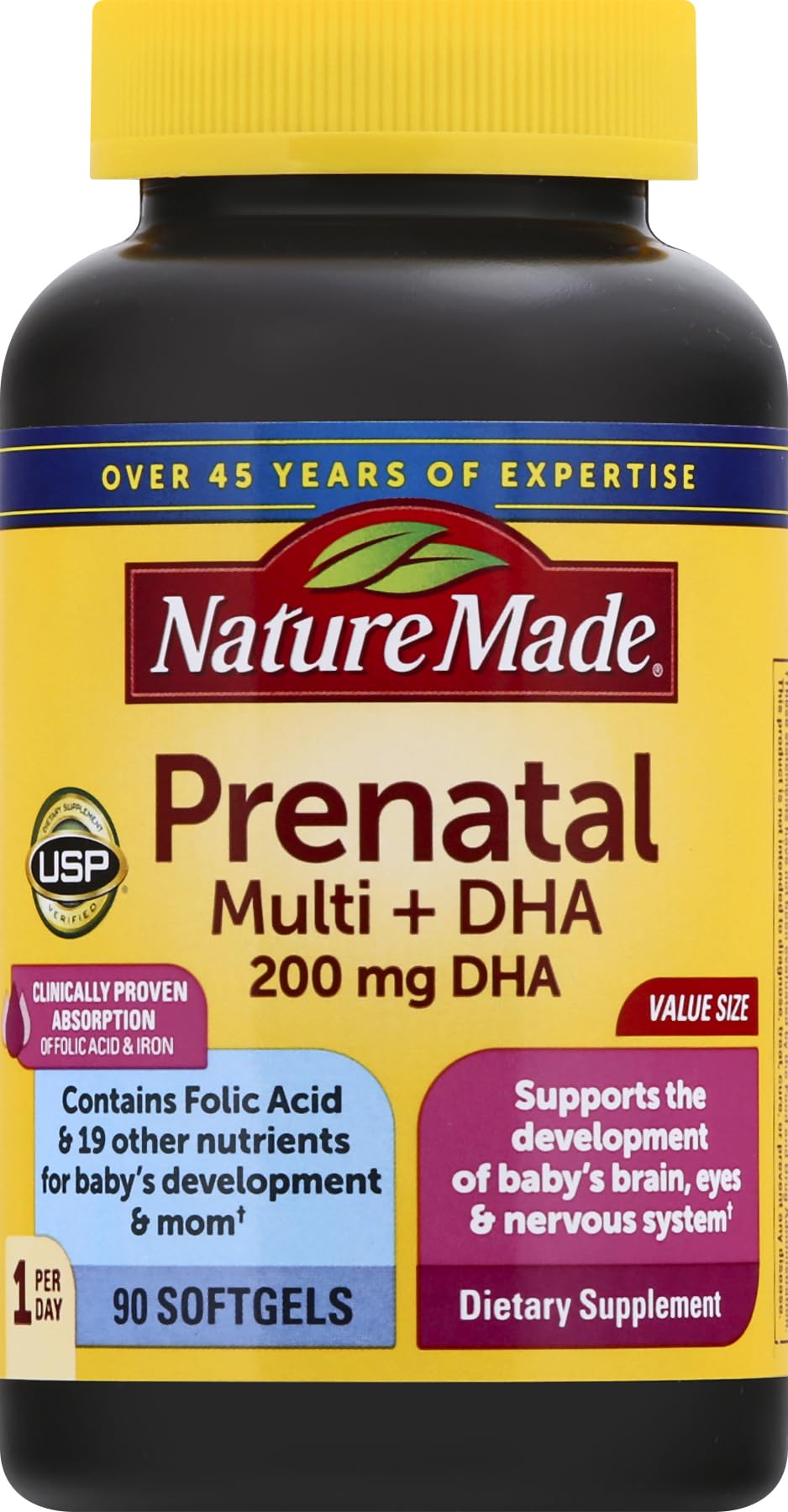Buy now Nature Made Prenatal Vitamins for Women with Folic Acid + DHA, Prenatal Vitamin and Mineral Supplement for Daily Nutritional Support, 110 Softgels, 110 Day Supply at indiglob india