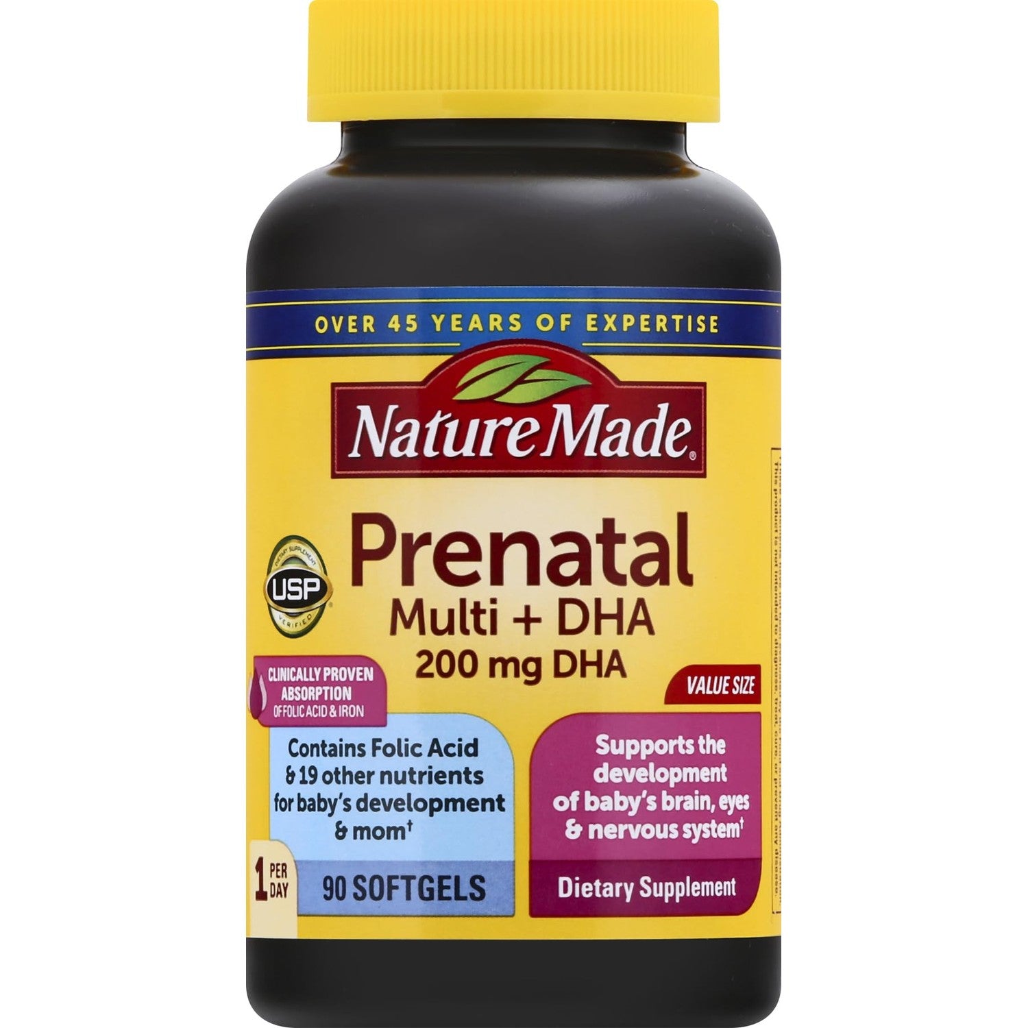 Buy now Nature Made Prenatal Vitamins for Women with Folic Acid + DHA, Prenatal Vitamin and Mineral Supplement for Daily Nutritional Support, 110 Softgels, 110 Day Supply 90 Count (Pack of 1) at indiglob india