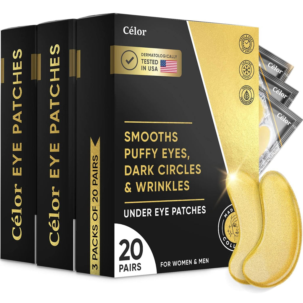 Buy now Under Eye Patches (20 Pairs) - Eye Patches For Puffy Eyes And Dark Circles - Under Eye Mask For Beauty & Personal Care - Under Eye Mask Amino Acid & Collagen For Dark Circles And Puffiness by Celor at indiglob india