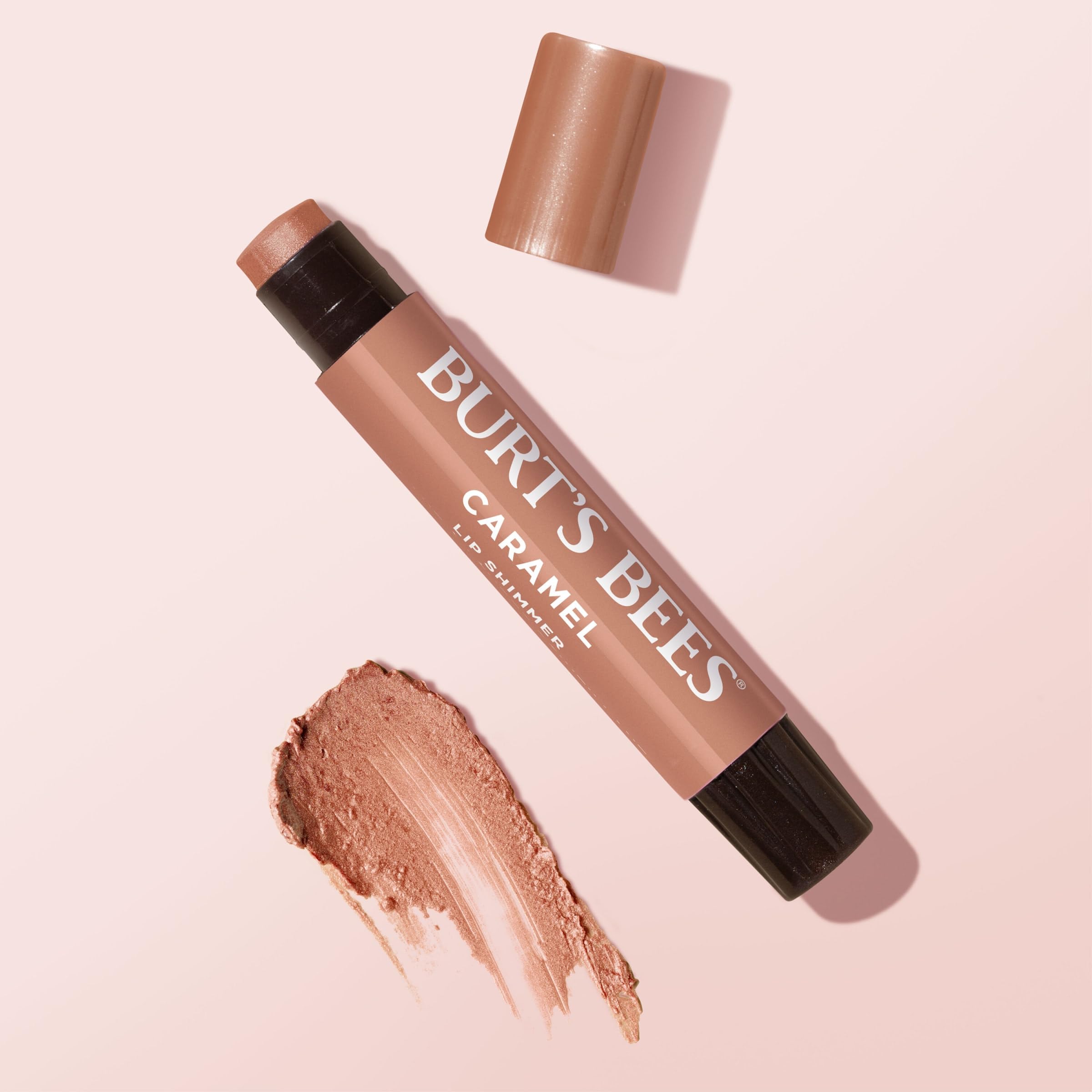 Buy now Burt's Bees Shimmer Lip Tint Set, Tinted Lip Balm Stick, Moisturizing for All Day Hydration with Natural Origin Glowy Pigmented Finish & Buildable Color, Caramel (4-Pack) at indiglob india