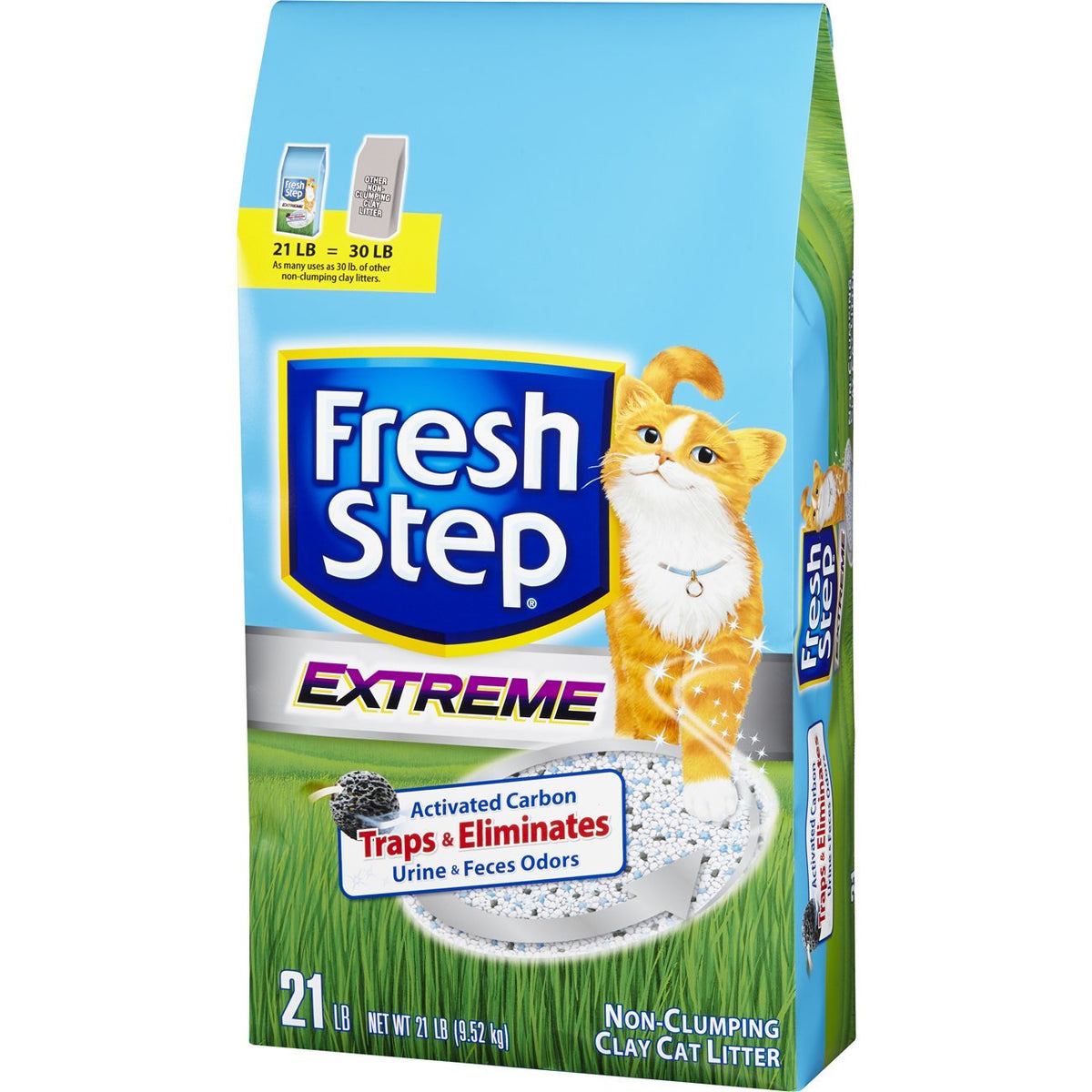 Fresh Step Extreme Clay, Non Clumping Cat Litter, Scented, 21 Pounds
