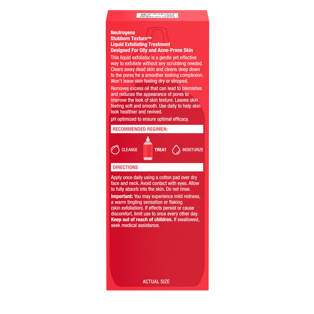 Buy now Neutrogena Stubborn Texture Liquid Exfoliant with 7% AHA Blend & Pro-Vitamin B5 designed for Acne-Prone & Oily Skin, Liquid Face Exfoliator, Oil- & Fragrance-Free, 4.3 fl. oz at indiglob india