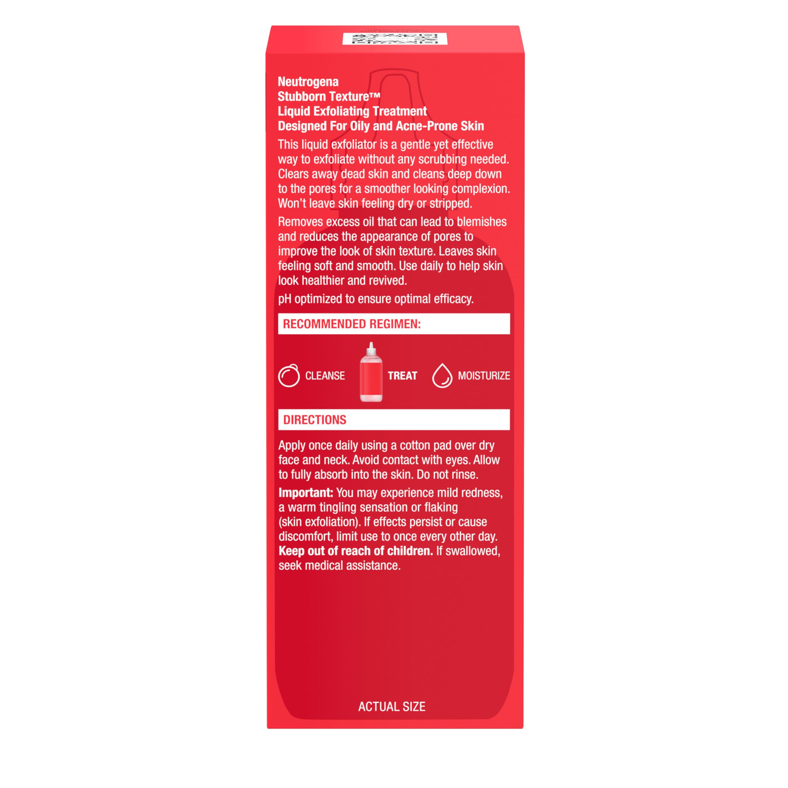 Buy now Neutrogena Stubborn Texture Liquid Exfoliant with 7% AHA Blend & Pro-Vitamin B5 designed for Acne-Prone & Oily Skin, Liquid Face Exfoliator, Oil- & Fragrance-Free, 4.3 fl. oz at indiglob india