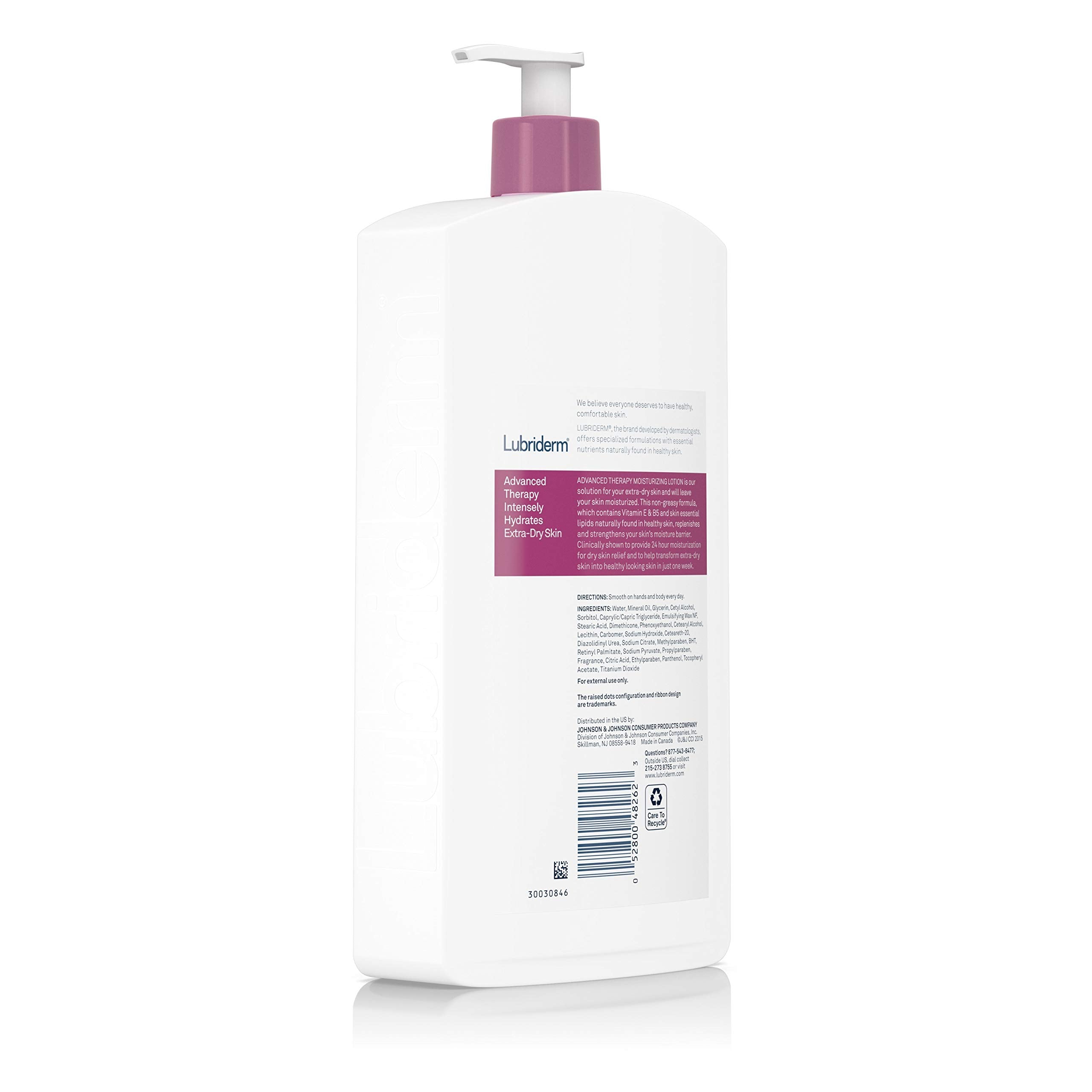 Buy now Lubriderm Advanced Therapy Moisturizing Lotion with Vitamins E and B5, Deep Hydration for Extra Dry Skin, Non-Greasy Formula, 24 fl. oz at indiglob india