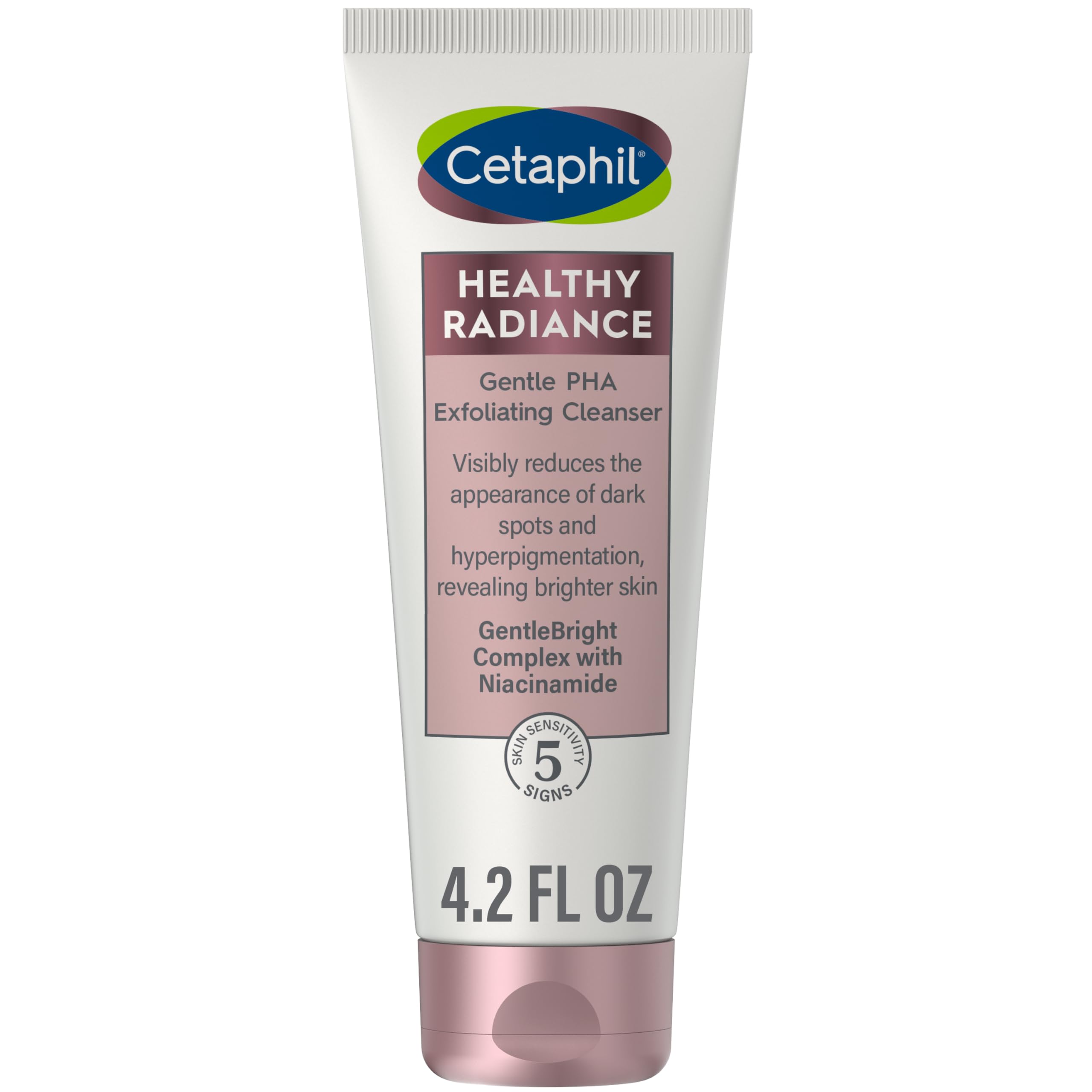 Buy now Cetaphil Face Wash, Healthy Radiance Gentle Exfoliating Cleanser, Visibly Reduces Look of Dark Spots and Hyperpigmentation, Designed for Sensitive Skin, Hypoallergenic, Fragrance Free, 4.2oz at indiglob india