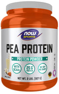 Buy now NOW Foods Sports Nutrition, Pea Protein 25 g With BCAAs, Easily Digested, Vanilla Toffee Powder, 2-Pound at indiglob india