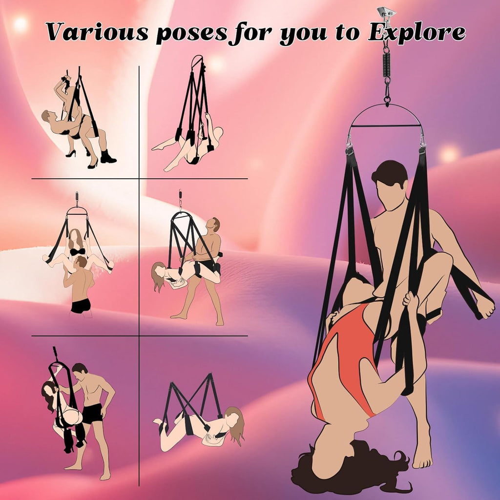 Adult Sex Swings,360 Degree Spinning Sex Chair Set Sex Swing