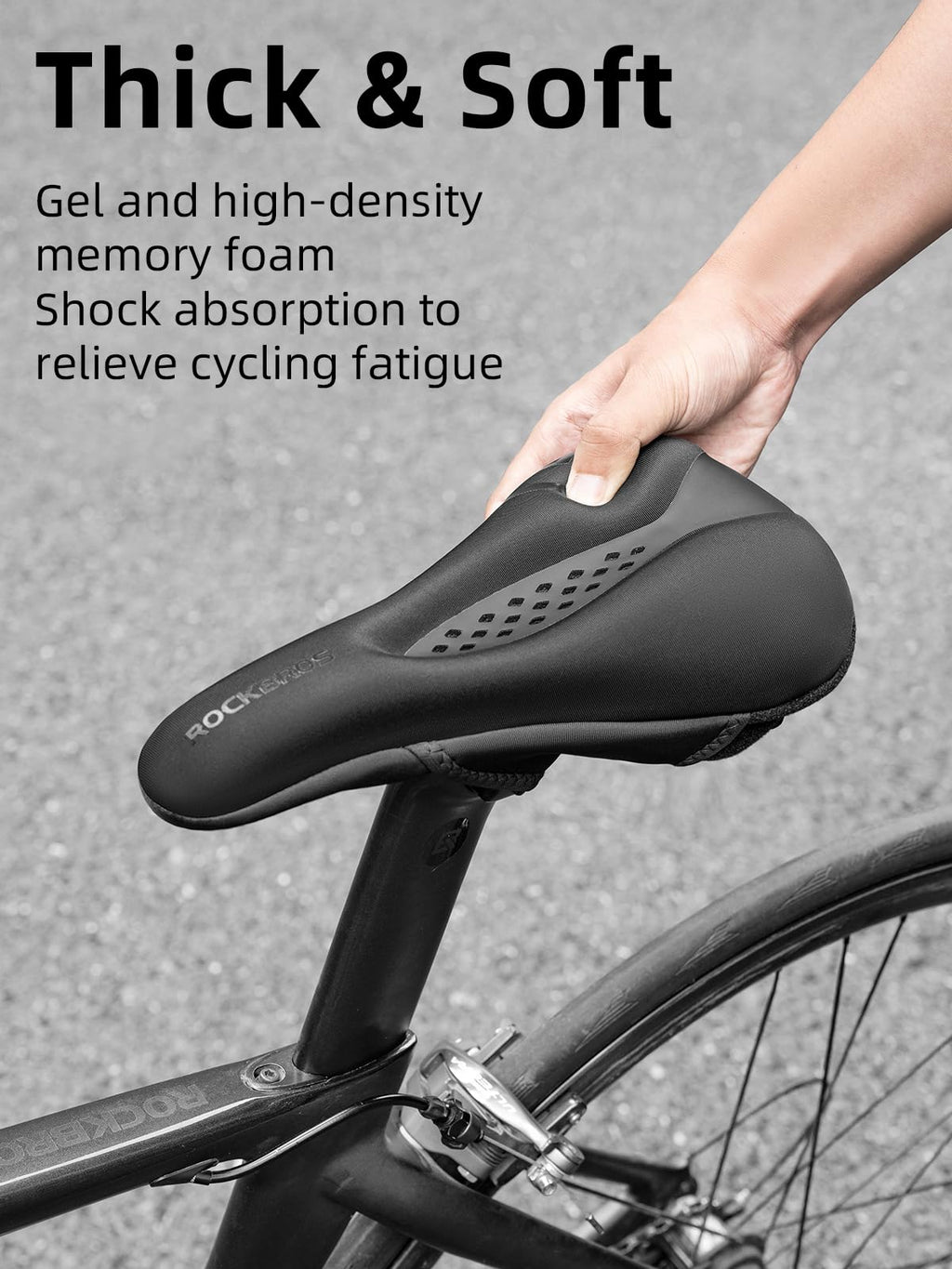 ROCKBROS Bike Seat Cover Bike Seat Cushion for Men Women