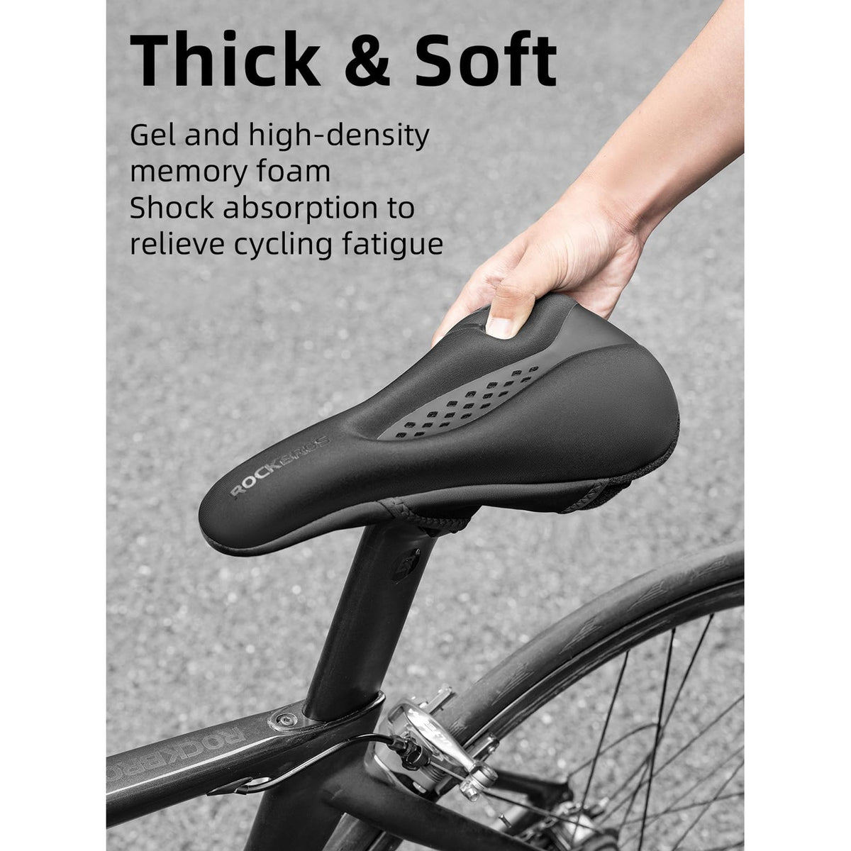 ROCKBROS Bike Seat Cover Bike Seat Cushion for Men Women