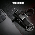 Duty Belt Key Holder, 2 Pack Belt Key Clip, Stainless Steel Stealth Belt Loop Key Ring Holder with 4 Keyrings UIInosoo for Handcuff Fits Max 2.25 Inch Belt