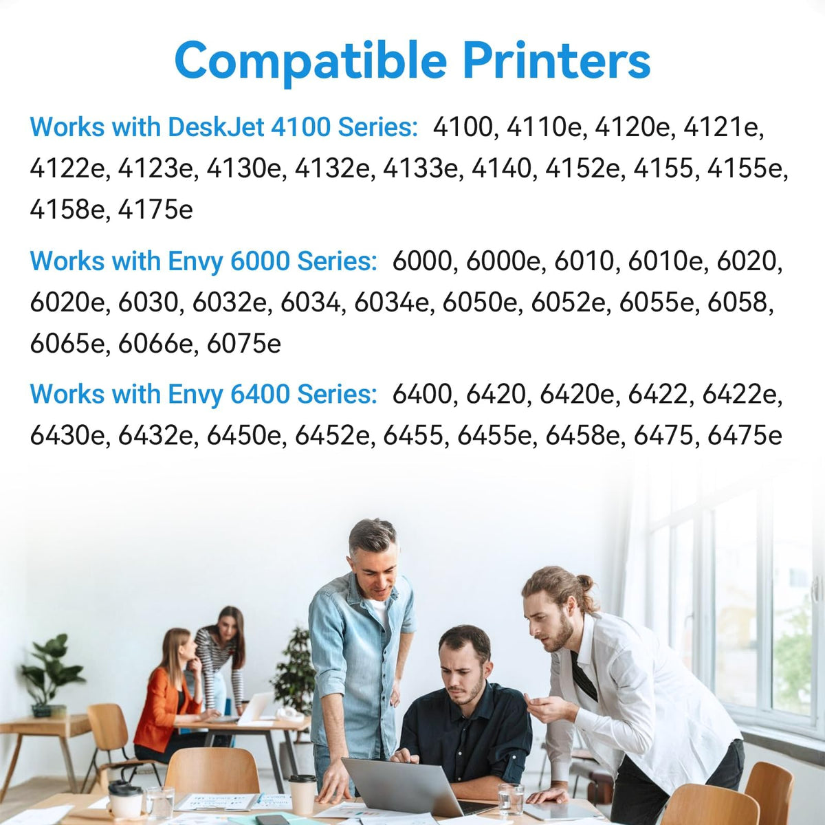 67XL Ink Cartridges Black Color Combo Pack Compatible for HP Ink 67 HP67XL Compatible for DeskJet 2855e 2755e 2700 2700e 2800e 4155e 4255e 2734e Envy 6055e 6000 Printer, 2026 Latest Chip