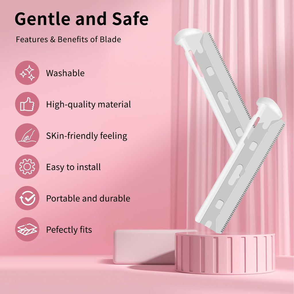 Razor Replacement Blades Compatible with Tweezerman Facial Razor Refills