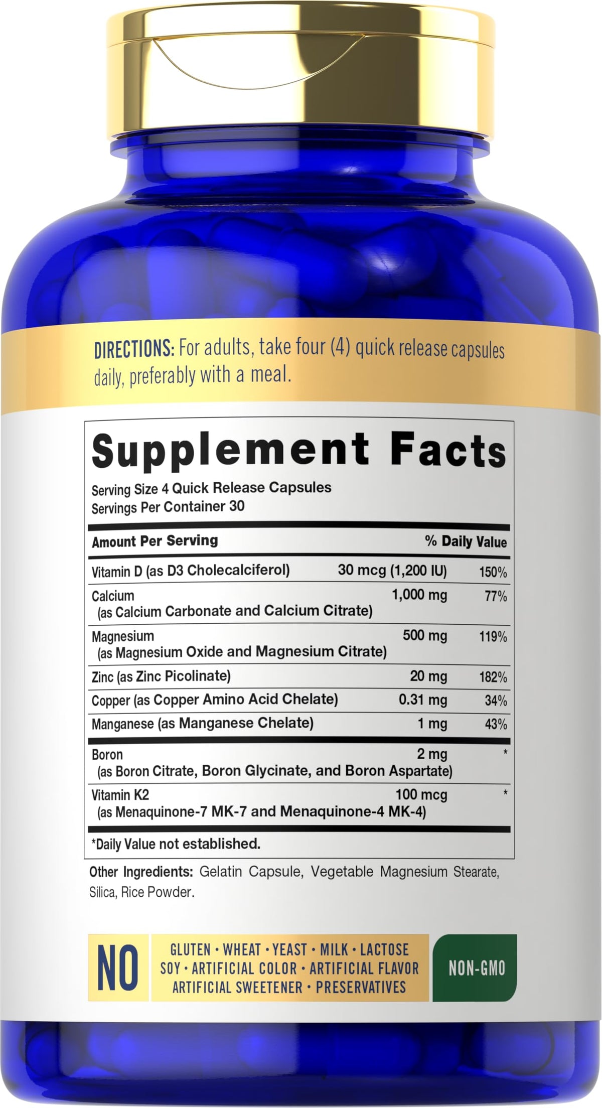 Carlyle Bone Strength Calcium Complex Supplement