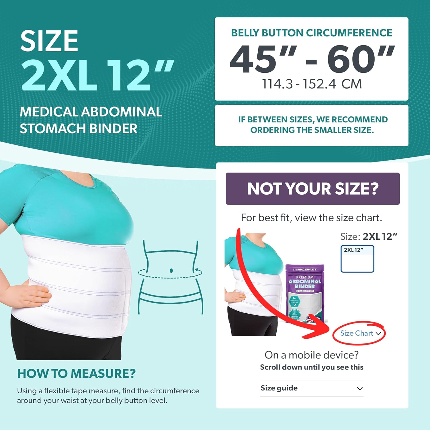 Buy now BraceAbility Medical Abdominal Stomach Binder - XXL Belly Band Compression for Diastasis Recti, Postpartum, Post-Surgical Wrap for Tummy Tuck Recovery, Post op Ab Binder for Women and Men (2XL 12") at indiglob india