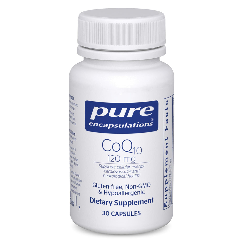 Pure Encapsulations CoQ10 120 mg, 30 Capsules | Coenzyme Q10 Supplement for Heart Health, Energy, Antioxidants, and Cardiovascular Health*