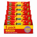 300 Wipes (Pack of 5) Flushable Wipes for Adult - Wipes Flushable Packs, Baby Wipes for Sensitive Skin, Wipes for Kids, Portable Travel Pack - Toilet Essentials for Gym & Office