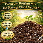 Potting Mix Soil 3 QT for Indoor Plants & Outdoor Gardening – Seed Starter Soil, All Purpose Planting Mix – Moisture Retaining, Fast Draining Soil for Seeds, Herbs, Flowers & Vegetables