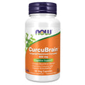 NOW Supplements, CurcuBrain™ 400 mg with Longvida® Optimized Curcumin, 50 Veg Capsules