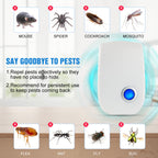 2026 Upgraded Ultrasonic Pest Control Repeller, Indoor Mouse Repellent for Rat, Mice, Rodent, Roach,Cockroach, Insect, Mosquito Electronic Plug in Pest Control 6 Packs