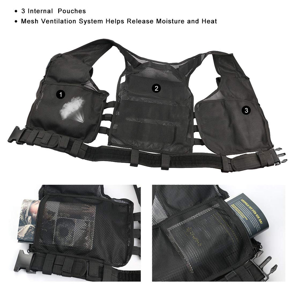 Buy now Marmot Tactical Vest Durable Mesh Vest with Detachable Belt & Holster for Subcompact/Compact/Standard Pistol at indiglob india