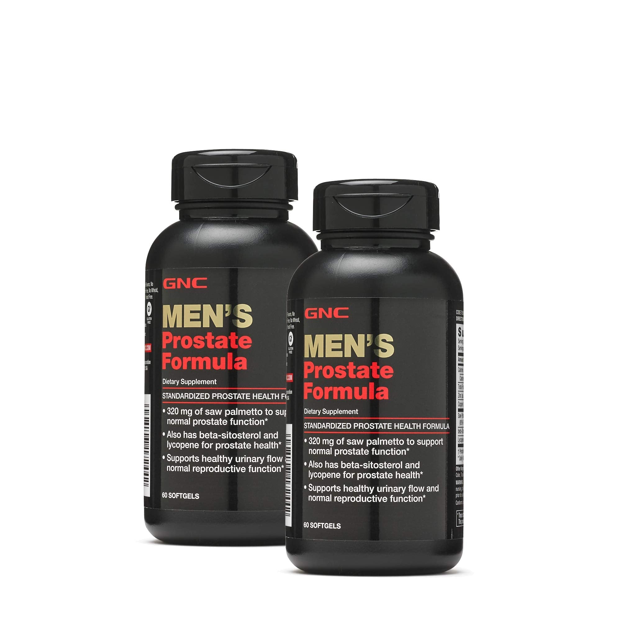 Buy now GNC Men's Prostate Formula, Twin Pack, 60 Softgels per Bottle, Supports Normal Reproductive Function at indiglob india