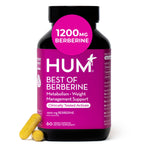 HUM Best of Berberine Supplement 1200mg, Metabolic & Gut Health, 60 Count | BioPerine, High Absorption, 2 Capsules Daily, Vegan, Non-GMO, Gluten Free
