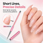 Beetles Gel Polish Nail Art Liner Brushes 5Pcs Painting Art Design Pen Set | Diamond Application Rhinestone Handle Dotting Drawing Sizes 5 7 9 11 20mm Nail Design Gift for Women