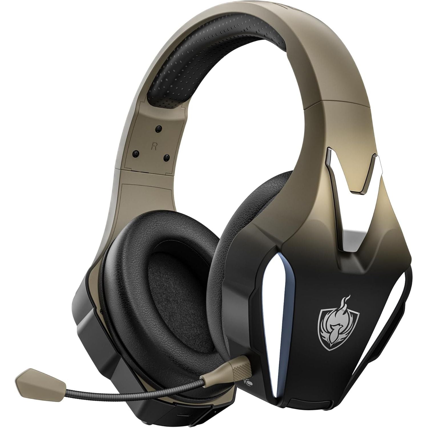 Buy now PHOINIKAS Wireless Gaming Headset for PS4 PS5 PC Switch, Wireless Gaming Over Ear Headphones with Detachable Noise Canceling Mic, 7.1 Stereo Sound, Only 3.5mm Wired Mode for XboxSeires -Dazzle Gold Q5S Dazzle Gold at indiglob india