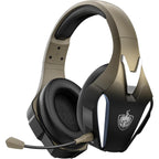 Buy now PHOINIKAS Wireless Gaming Headset for PS4 PS5 PC Switch, Wireless Gaming Over Ear Headphones with Detachable Noise Canceling Mic, 7.1 Stereo Sound, Only 3.5mm Wired Mode for XboxSeires -Dazzle Gold at indiglob india