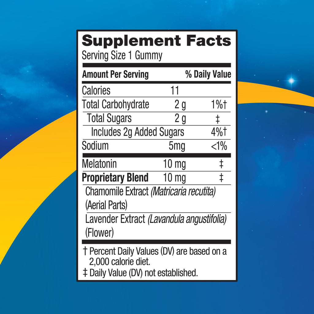 MidNite Deep Sleep Extra Strength, 10 mg Melatonin Sleep Aid, 36 Gummies