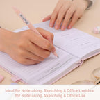 SKYDUE Cute Mechanical Pencils Set, 0.5mm & 0.7mm Mechanical Pencils, 360PCS HB Lead Refills, 4PCS Pastel Erasers, Pastel Aesthetic School Supplies for Writing, Drawing and Sketching