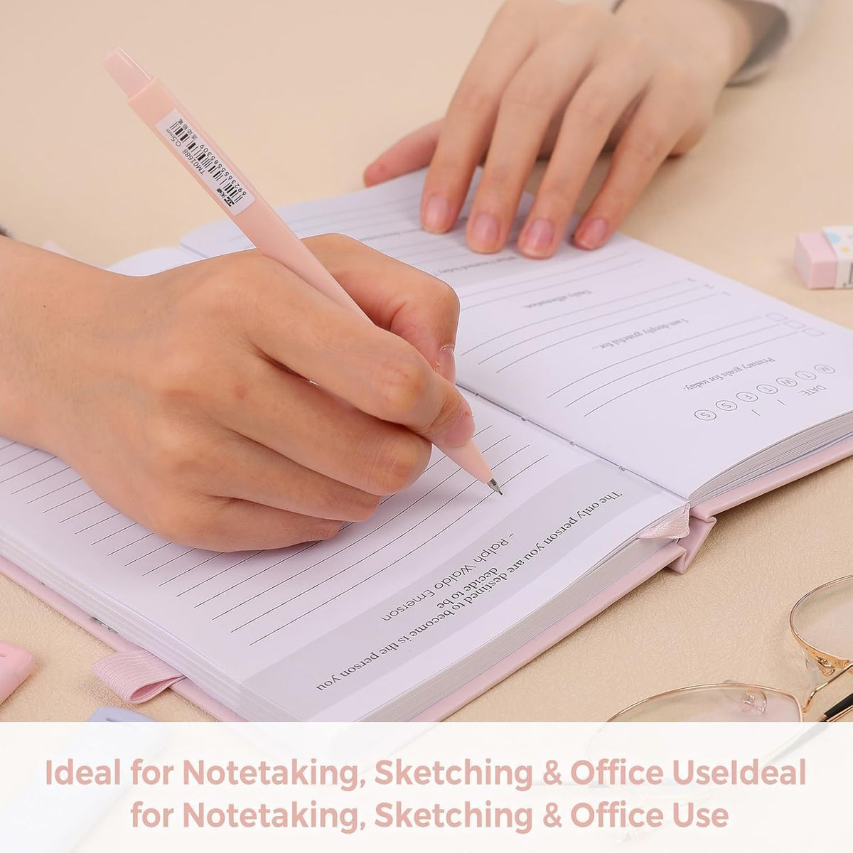 SKYDUE Cute Mechanical Pencils Set, 0.5mm & 0.7mm Mechanical Pencils, 360PCS HB Lead Refills, 4PCS Pastel Erasers, Pastel Aesthetic School Supplies for Writing, Drawing and Sketching
