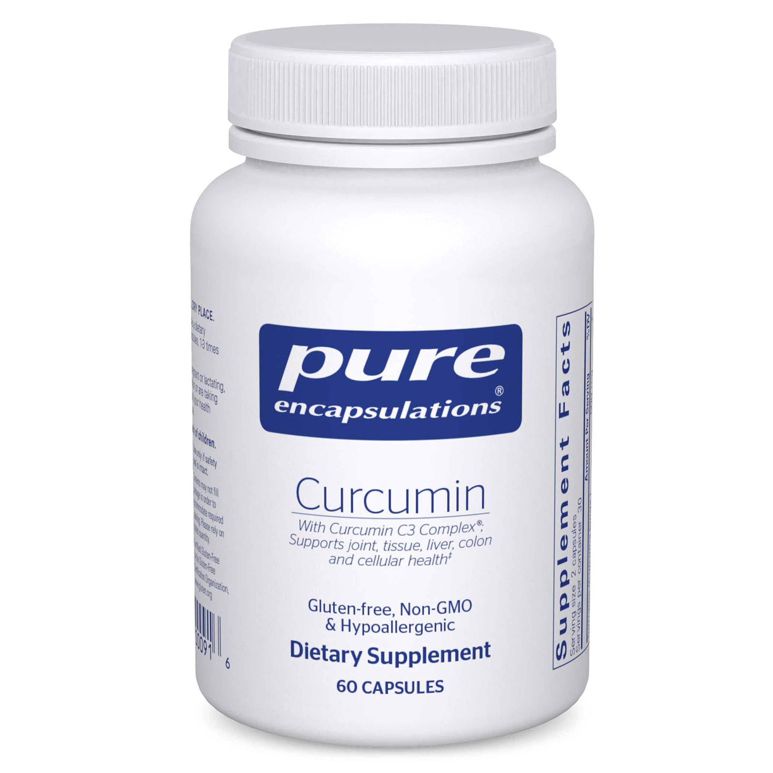 Pure Encapsulations Curcumin, 120 Capsules | 500 mg, Supports Joint Health and Liver Health*, Curcuma Longa Capsule, Non-GMO and Vegan