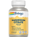Solaray Magnesium Citrate, 400mg per Serving, 90 Vegan Capsules | Magnesium Citrate Capsules, Supplement for Calm, Bone Health, Cellular Energy, Heart & Muscle Support