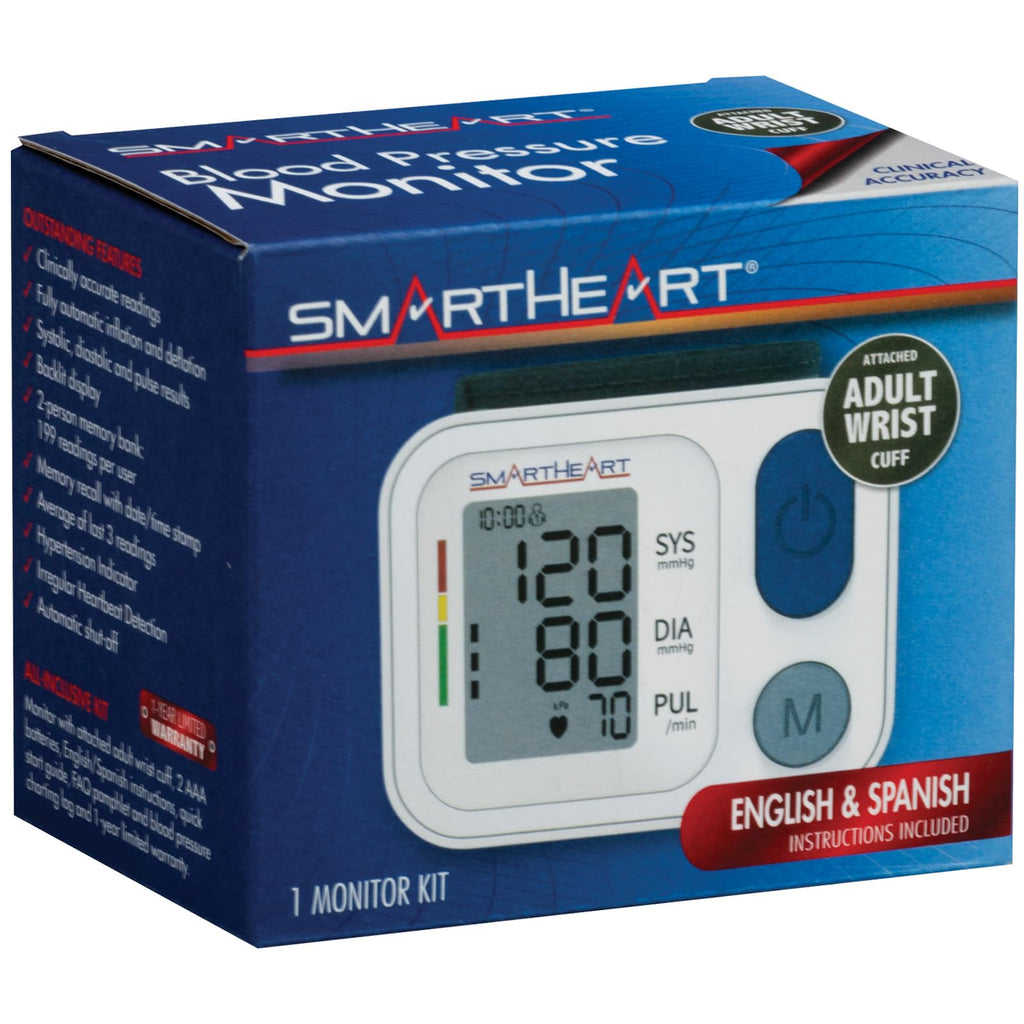 SmartHeart Automatic Wrist Blood Pressure Monitor, Adult