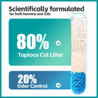 Tapioca Cat Litter, Cassava Cat Litter Odor Control Dust-Free Clumping Litter