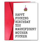 Rude Birthday Card for Men, Funny Birthday Card for Best Male Female Friend