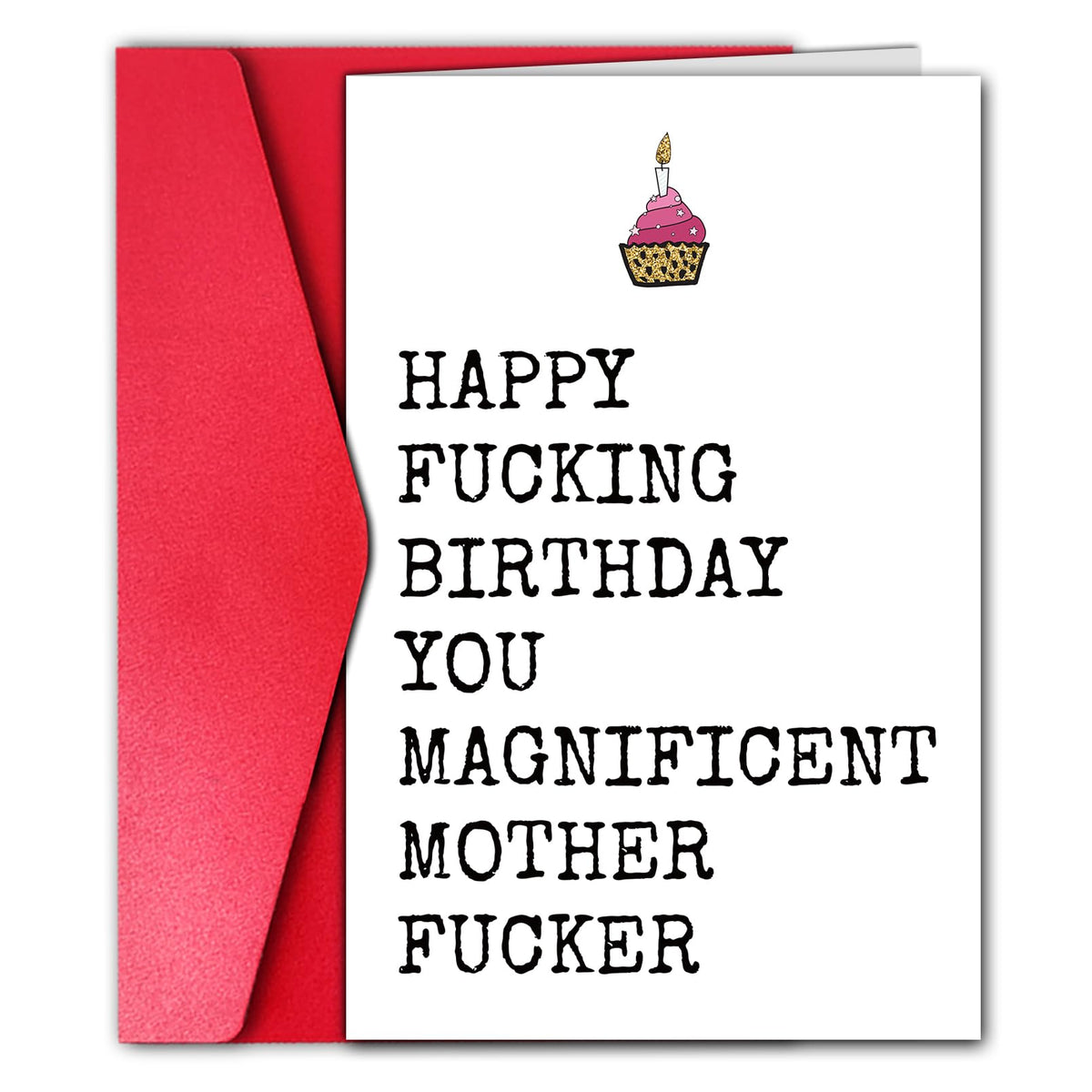 Rude Birthday Card for Men, Funny Birthday Card for Best Male Female Friend