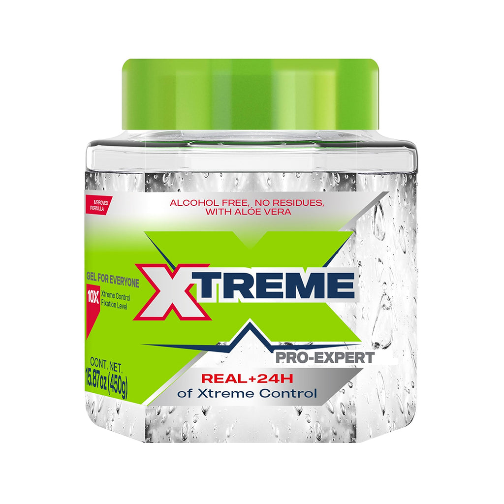 Xtreme Pro-Expert Clear Styling Hair Gel, 15.87 Oz, Pack of 2 | Alcohol Free, 24-Hours Xtreme Control, With Aloe Vera